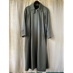 Vintage Sage Green Oversized Trench